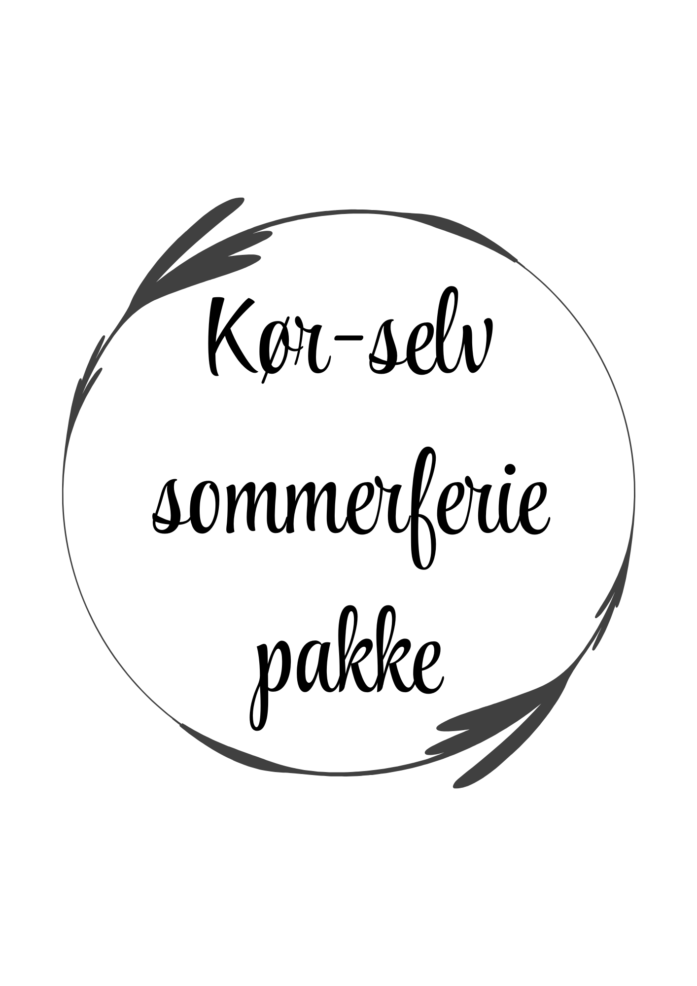 Kør-selv sommerferie pakke