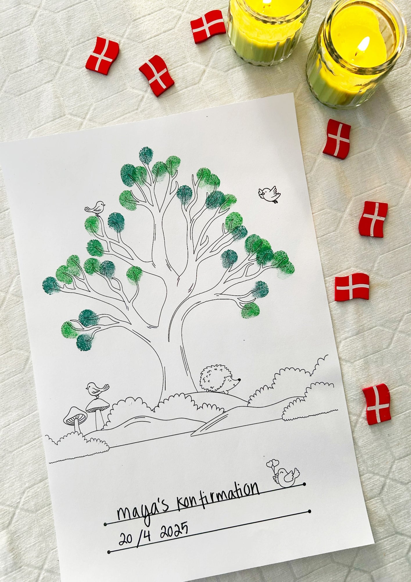 Gæsteplakat - træ